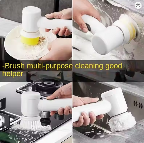 Multi-functional Electric Cleaning Brush for Kitchen and Bathroom - Wireless Handheld Power Scrubber for Dishes, Pots, and Pans